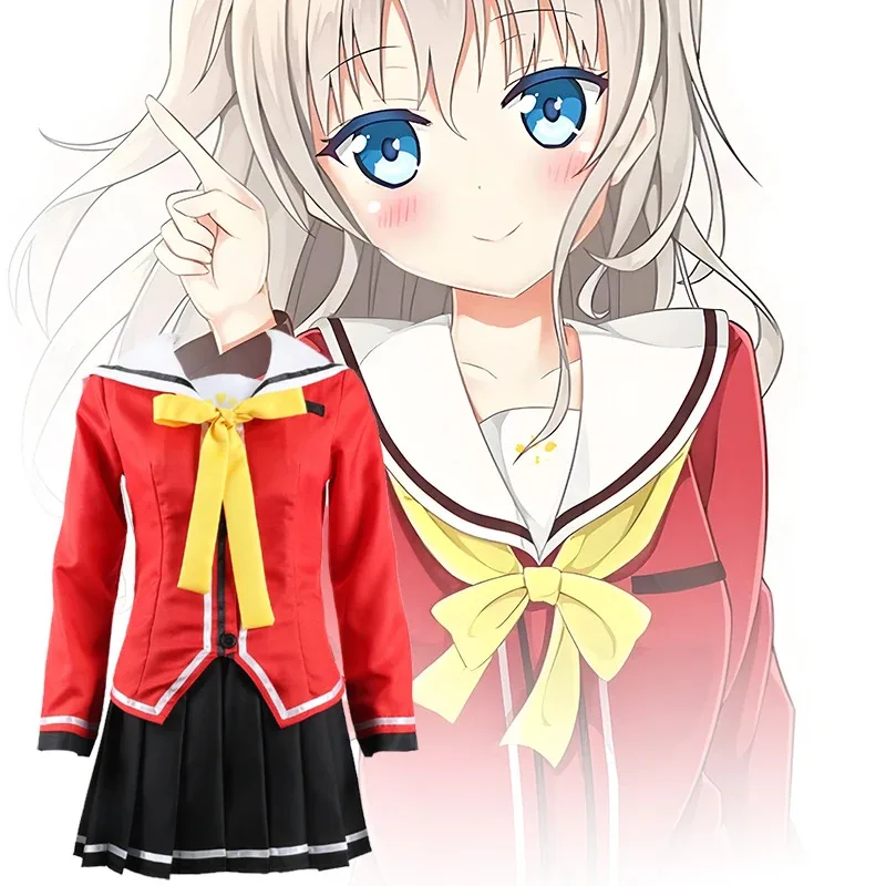 

CyAnime Charlotte Tomori Nao Косплей Костюм Для Женщин JK Униформа Одежда Шарлотта Тотори Нао Cos Костюмы на Хэллоуин Подарки Для Вечеринки