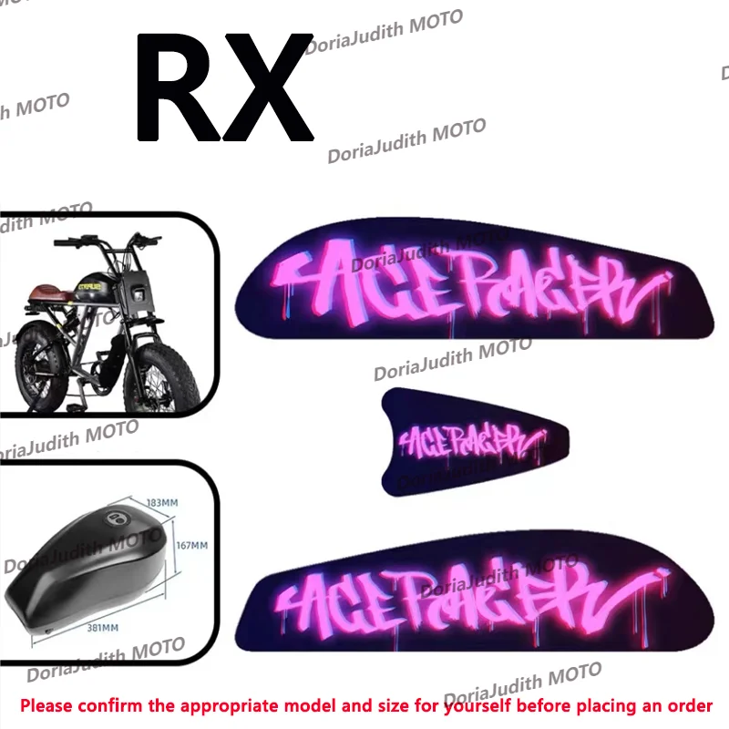 Super73 sticker high-quality specialized battery waterproof decorative graffiti pattern suitable for super 73 RX super73 RX R X