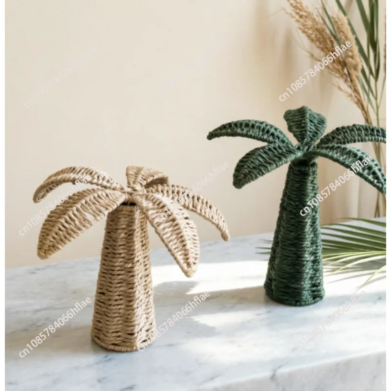 high-end-handmade-woven-flowers-creative-home-decor-coconut-tree-landscaping-props