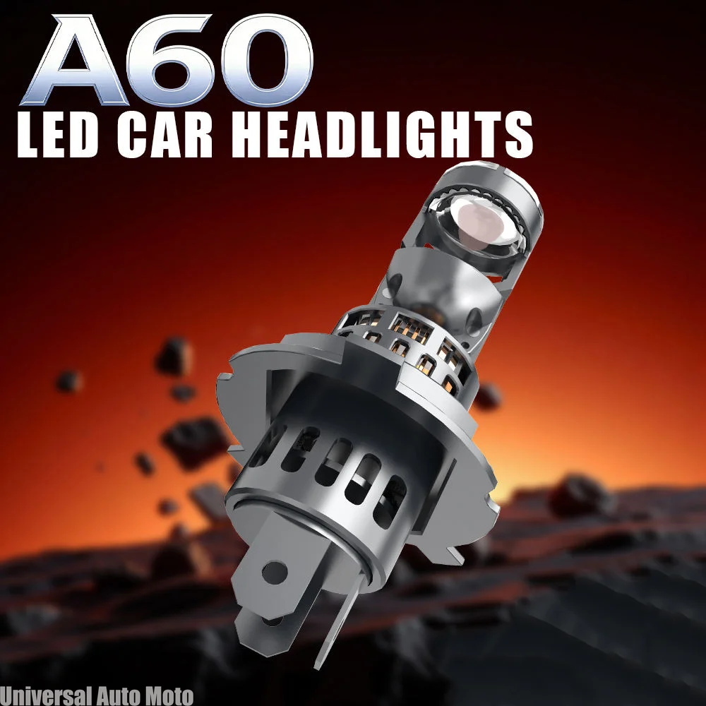 H7 H4 LED Projector Headlights 9003 HB2 Canbus Car Motorcycle Bi Led Mini Lens Lights 6000K Super Bright Turbo Automobile Lamp