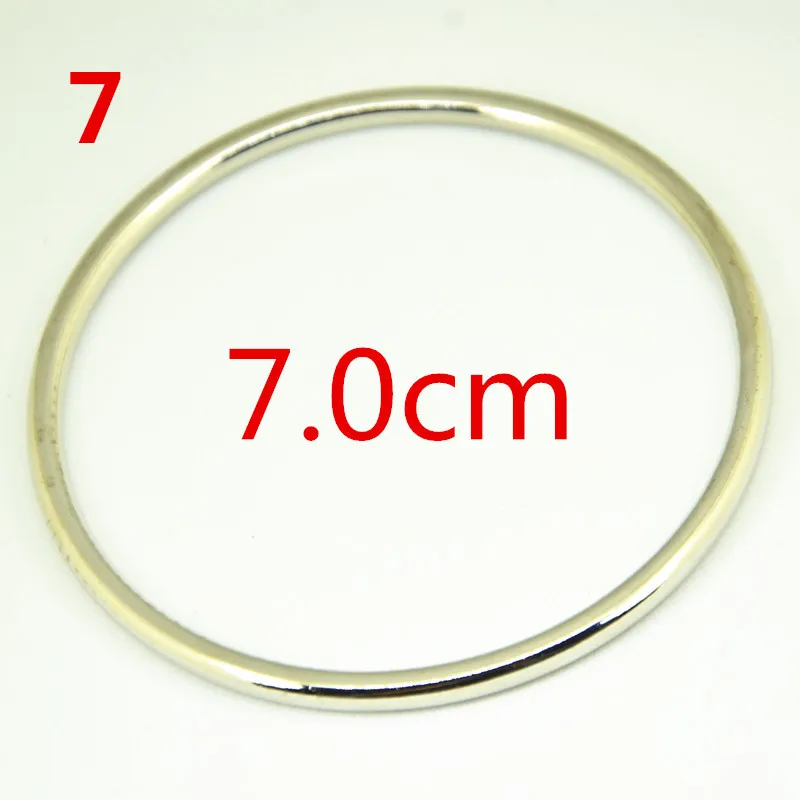 10pcs 20mm/25mm/30mm/40mm/50mm/60mm/70mm/80mm gunBlack Gold Circle Alloy Metal O Ring Shoes Bags DIY sewing Buckles Accessories