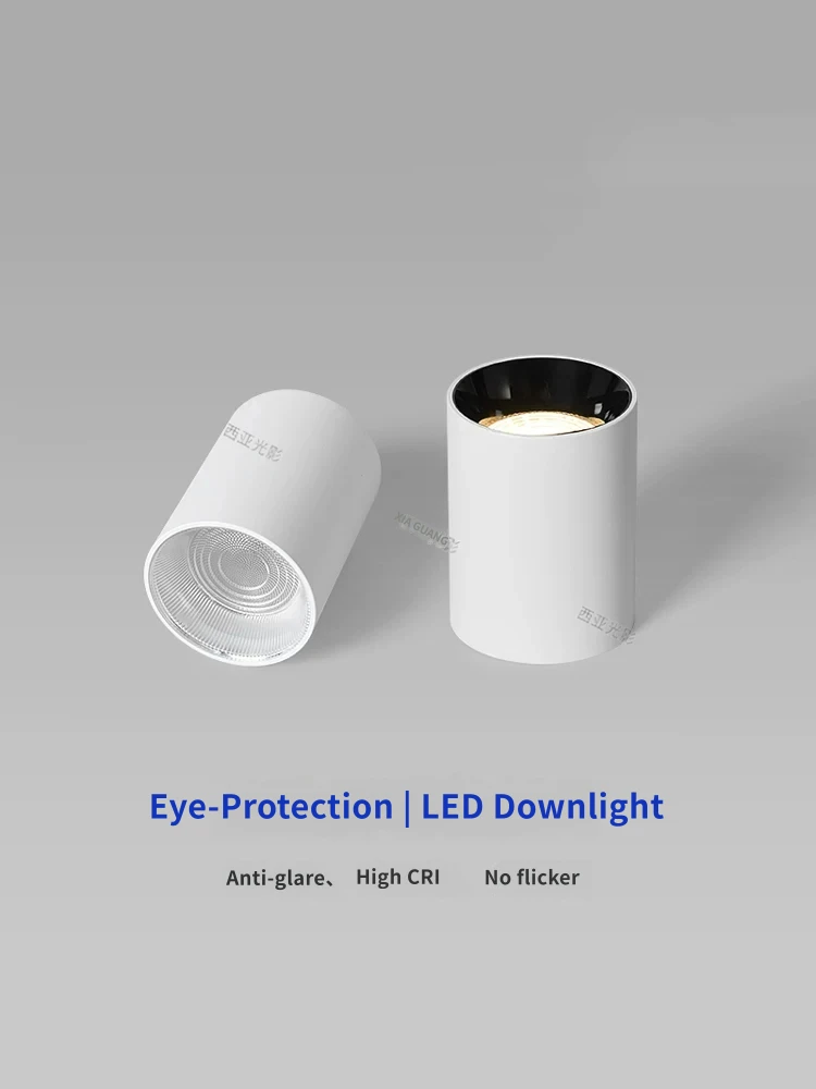 LED Downlight Surface Mounted Ceiling Lamp Deep Cup Anti Glare Round Spotlight For Shop Living Room Home Indoor Lighting Fixture