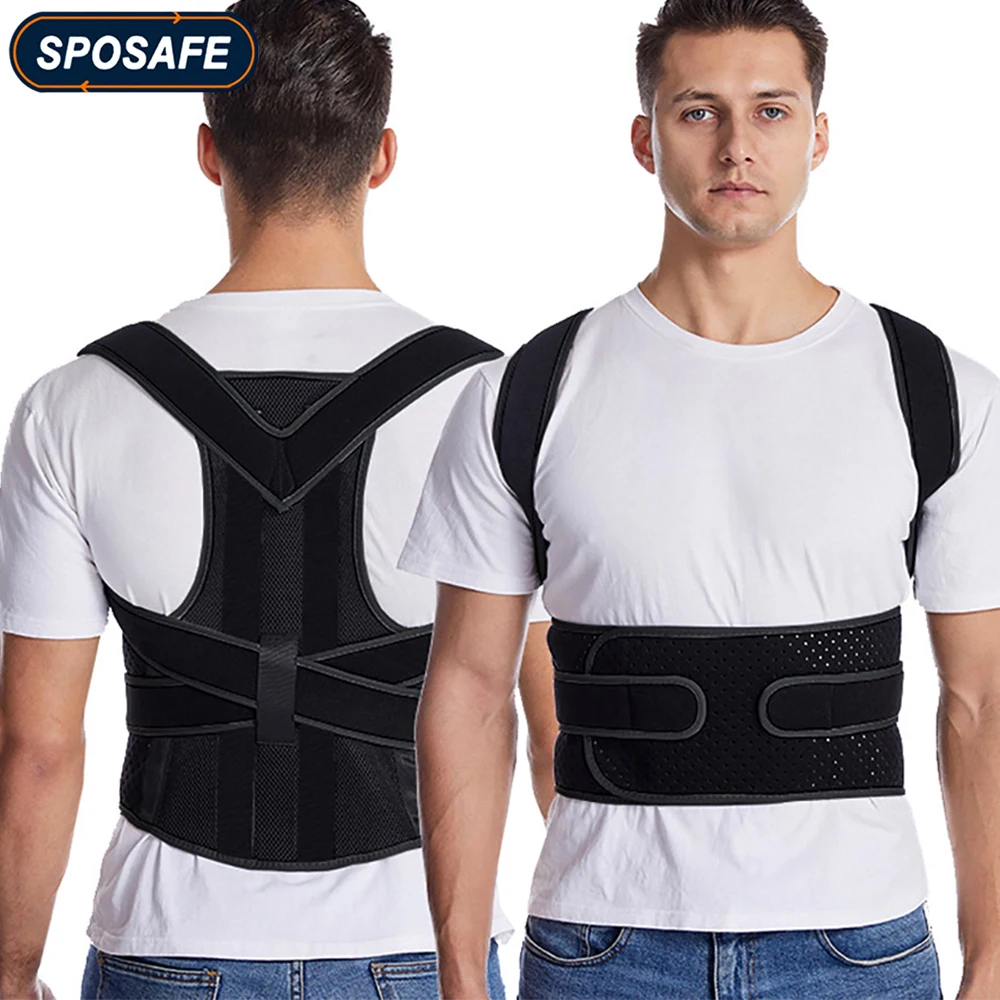 Back Brace Posture Corrector Adjustable Fully Back Support Improve Back Posture for Upper and Lower Back Pain Relief Kids Adults