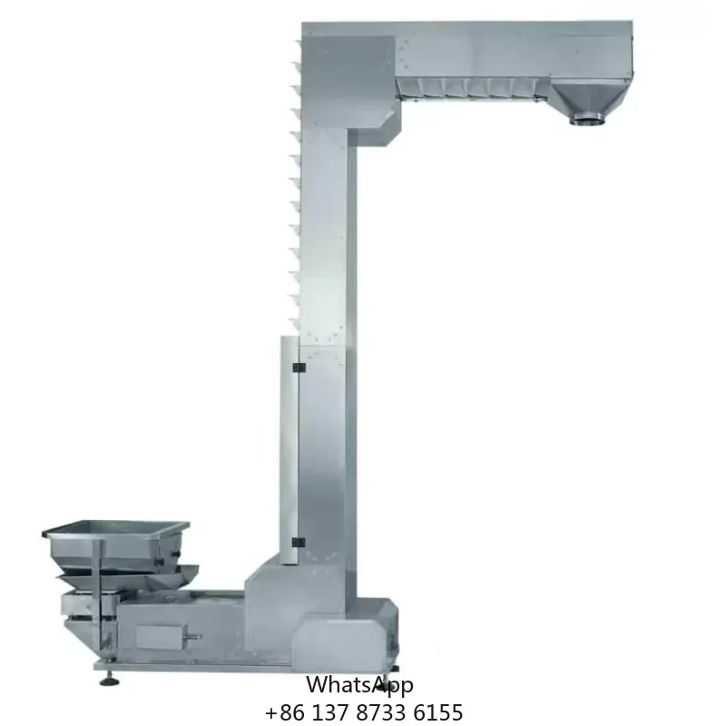 Customized Industrial Stainless Steel Lifting Z-type Vertical Conveyor Bucket Elevator For Sale