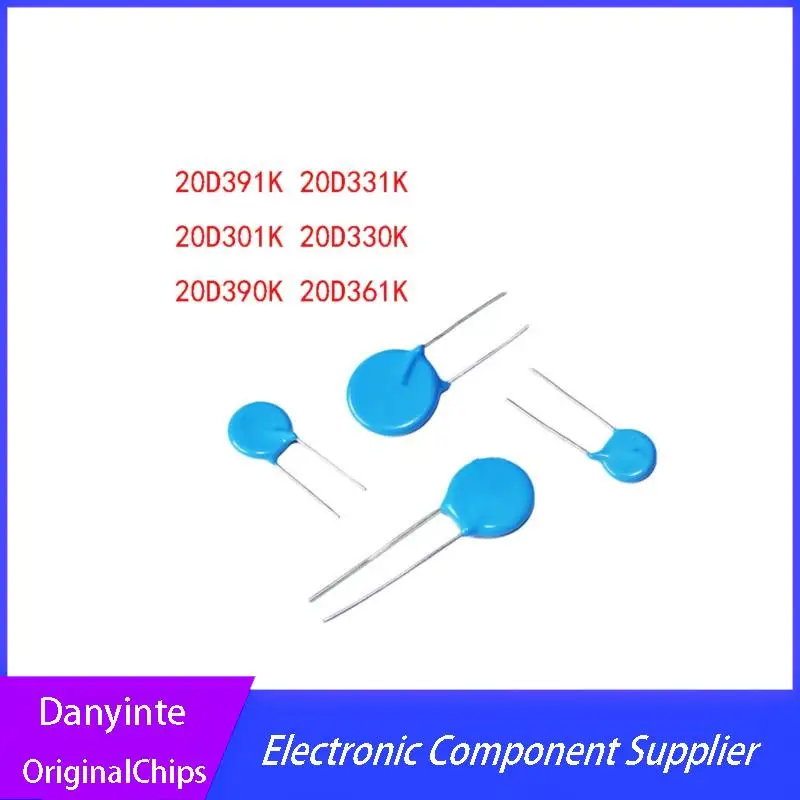 NEW 20D391K 391KD20 390V 20D331K 20KD331 330V 20D301K  301KD20 300V 20D330K 33V 20D390K   39V  20D361K 361KD20  20MM 20PCS/LOT