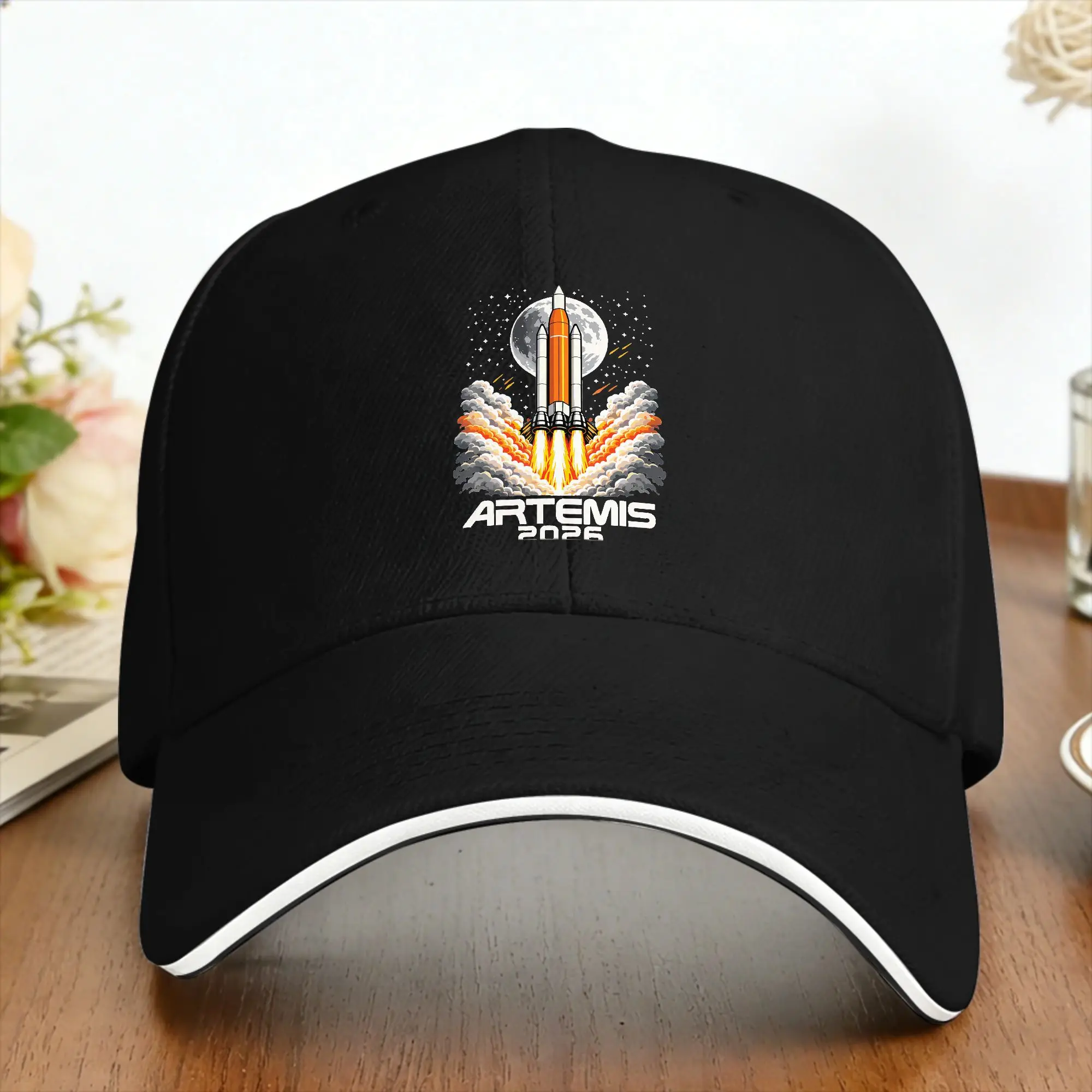 Artemis 2026 Space Galaxy Astronomy Science Outer Space Baseball Cap  Kpop Rock Adjustable Trucker Hat Stylish Baseball Caps