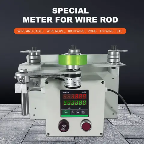 Wire and cable meter counter, roller-type electronic digital display alarm reminder meter counter