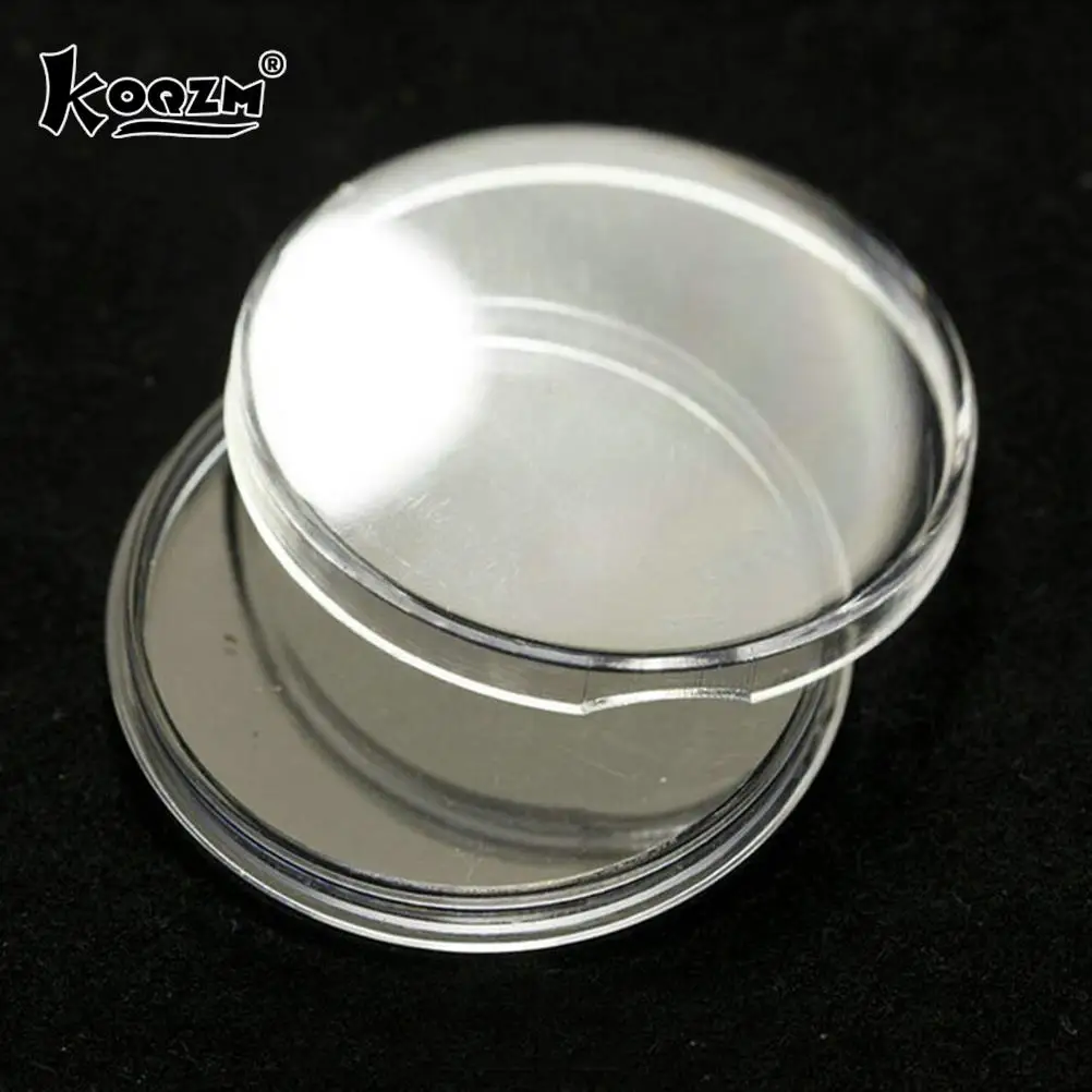 10pcs 40mm Applied Clear Round Cases Coin Storage Capsules Holder Round Plastic