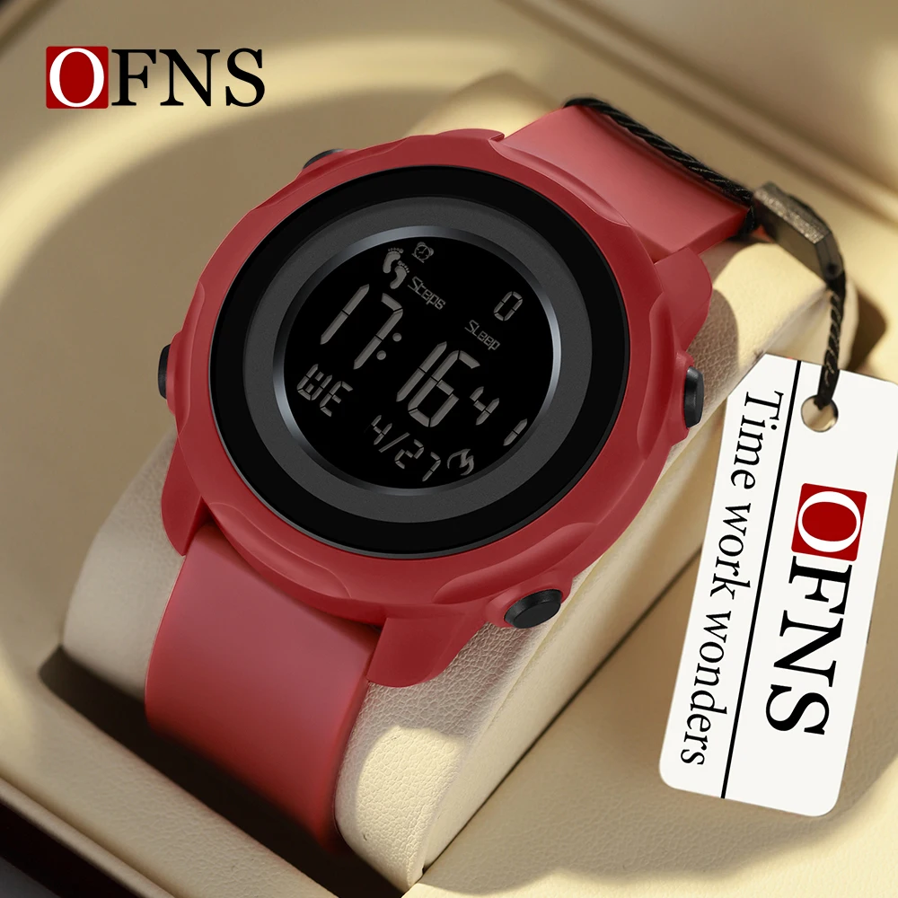 

OFNS 6121 Leisure Men's Electronic Watch Personalized and Creative Minimalist Watch Sports Waterproof Date Timer Men's Watches