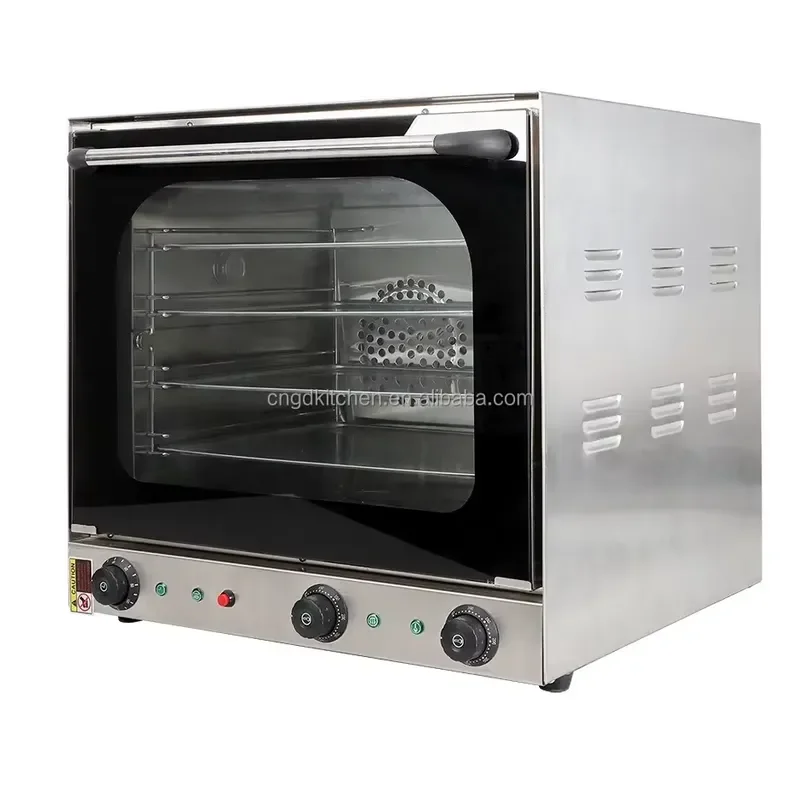 Commercial professional best countertop 4 tray electric steam convection toaster oven bakery