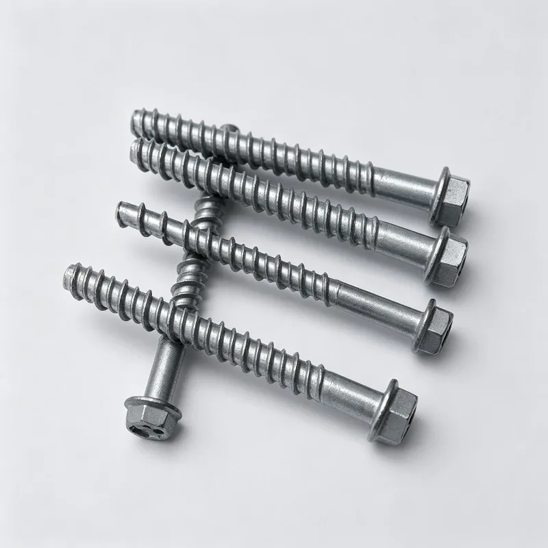 5Pcs Hex Flange Head Concrete Self‑Tapping Anchor Screw Hot‑Dip Galvanized Cement Self‑Cutting Anti‑Slip Anchor Bolt M6 M12 M14