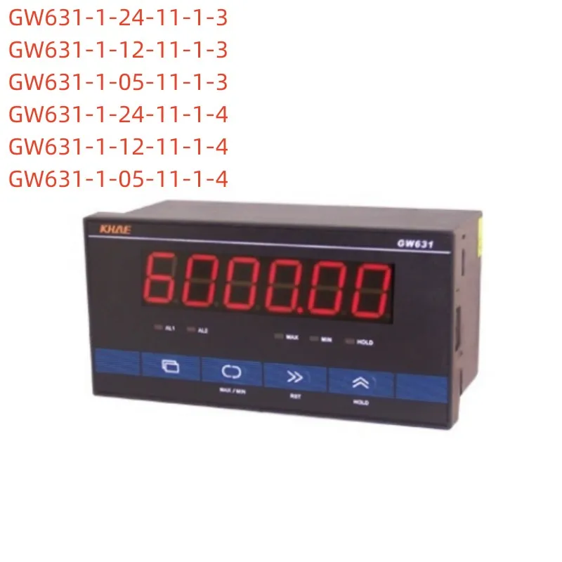 GW636 multi-function pulse meter counter tachometer time interval measurement power supply 24V AC/DC 50/60Hz