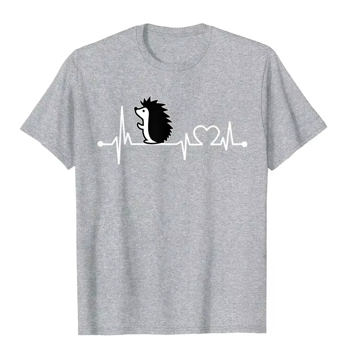 Hedgehog Heartbeat Tee Funny Animal Love Gift Ordinary Top Women Clothing Fashion Graphic New Summer Y2K Style Casual Print Top