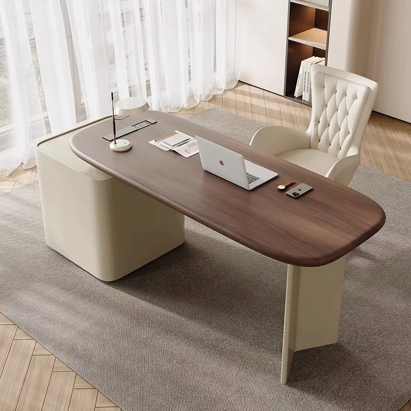 

French Retro Style Desk Cream Style Study Home Office Computer Desk Light Luxury Modern Simple Medical Beauty Consultation Table