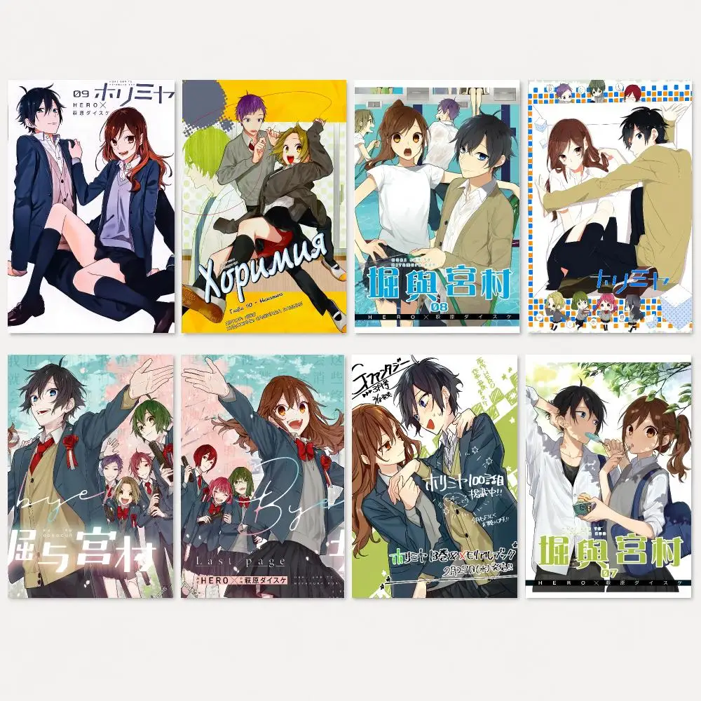 H-Horimiya C-Continuation Poster Self Adhesive Wall Stickers Removable Room Decor Aesthetic Space Murals Fancy Gift
