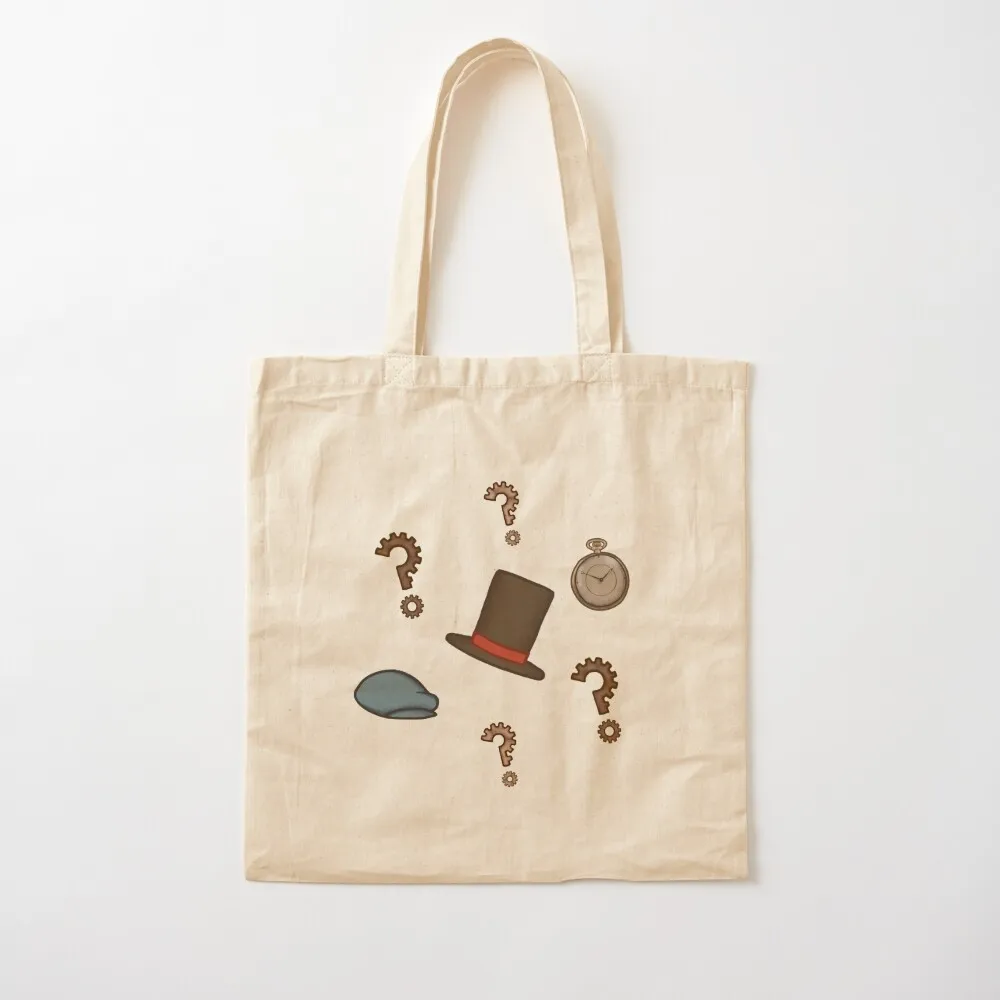 Professor Layton Tote Bag Reusable bags Shopper handbag Canvas Tote Bag