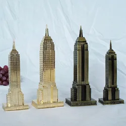 Simulated Metal Empire State Building New York USA Landmark Ancient Building Tourist Souvenir Home Decor Furnishing Article Gift