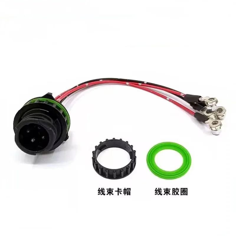 Conjunto de Arnés de Cableado para Inyectores Foton Cummins ISG ISF 3.8, Enchufe, Anillo de Goma para Inyector, Abrazadera