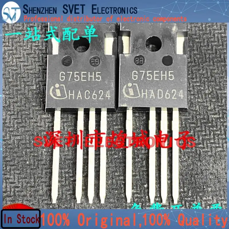 

10 шт.-50 шт. G75EH5 IGW75N65H5 TO-247 650 В 75 А Быстрая доставка Быстрая доставка