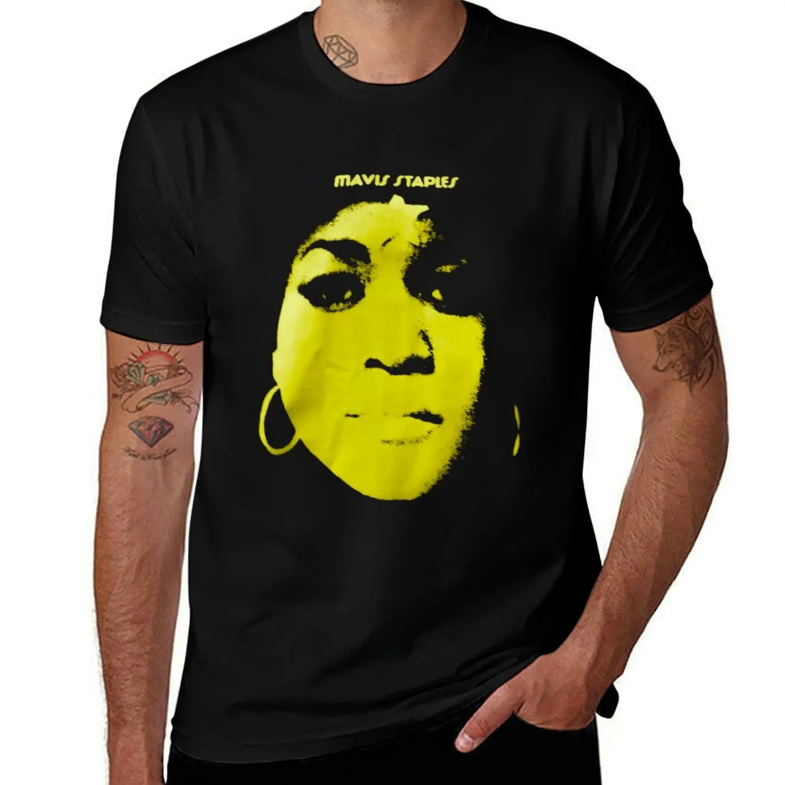 Mavis Staples T-Shirt Fashion Print Casual Short Sleeve