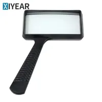 Handheld Magnifier 3X/5X Rectangular Large High-power Magnifier (Acrylic Lens) for reading and appraising jewelry Newspapers