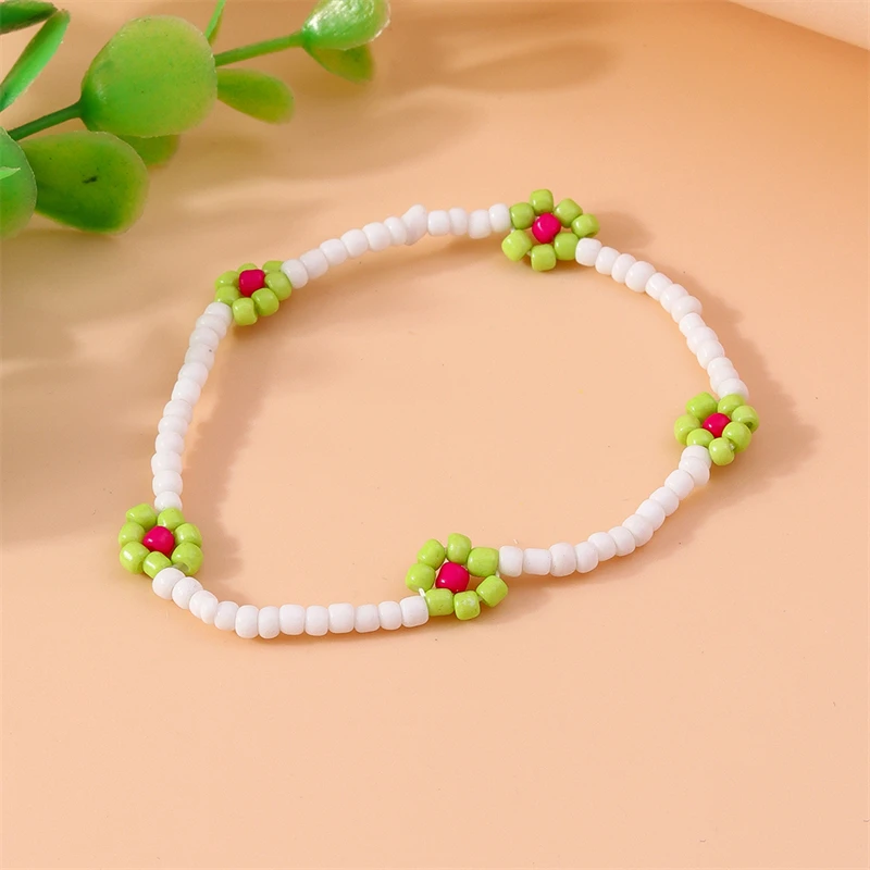 Böhmisches handgefertigtes Armband mit bunten Perlen für Damen, süßes Blumen-Perlenarmband, Party-Schmuck, Geschenke für Mädchen – Detail 12