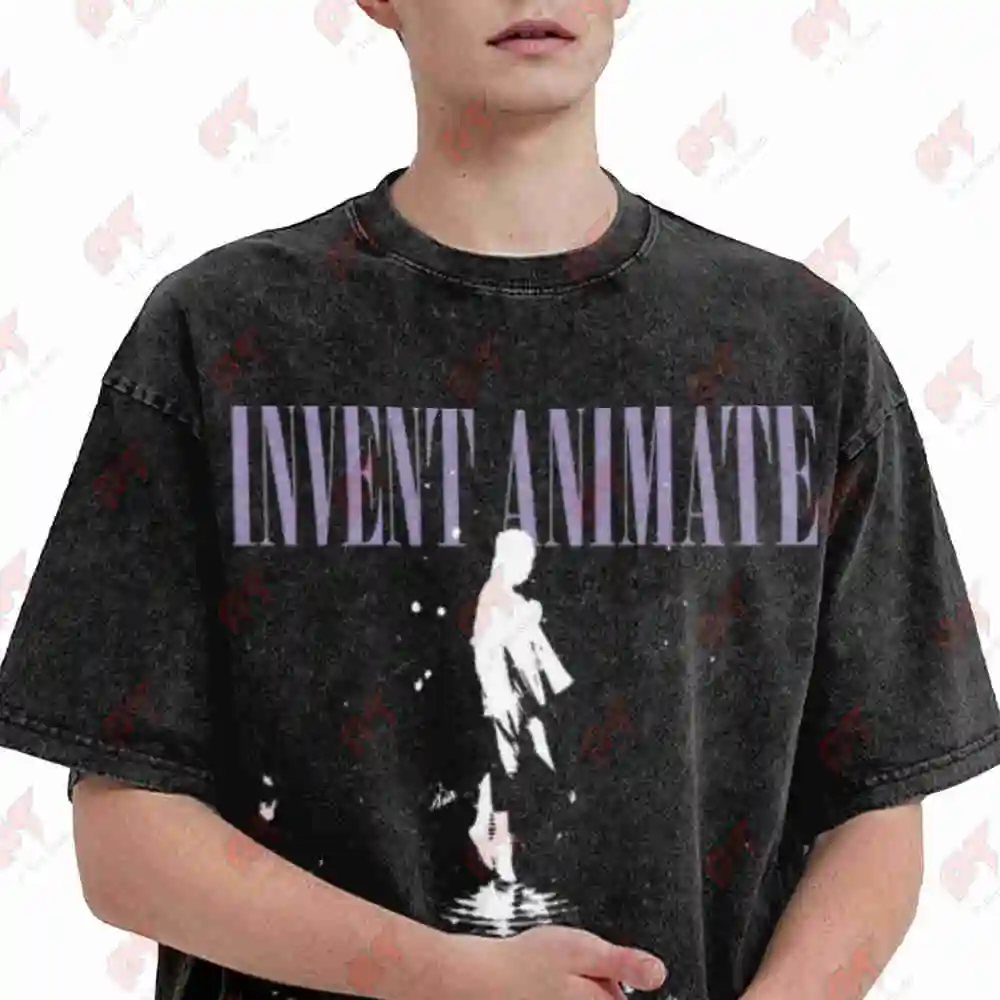 Invent Animate Heavener Bloom In Heaven Tour Vintage Washed Tee Pure Cotton T-Shirt