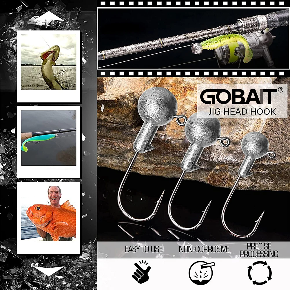 Metal Jig Head Hooks 1g 10g 28g Jigging Hook Barbed Crank Gear Shank for Soft Lure Equipment Carp Fishing Tackle Pesca Fishhook image 2