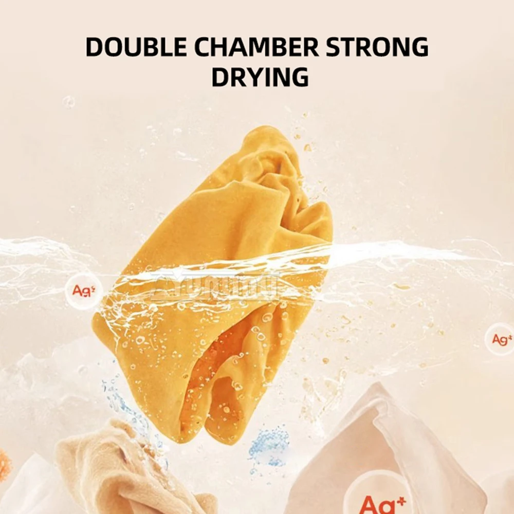 Máquina de lavar balde duplo, pequena máquina doméstica de lavar e secar tudo em um, limpeza portátil de roupas para bebês