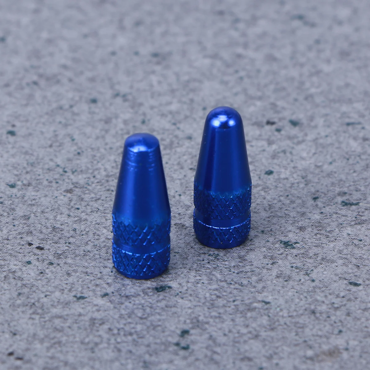 6 pcs Aluminum Alloy Valve Stem Caps For Road Bike Bicycle Tire Dust Covers Blue Anodized Anti-Rust Fit Cycling