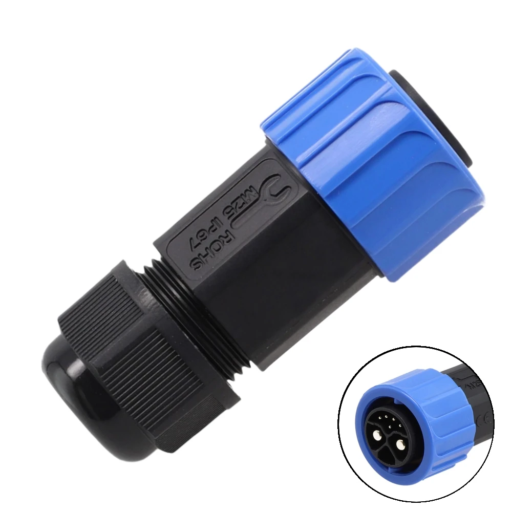 M23 IP67 Male Female 2+1 Plus 5 Energy Storage Connector Motorcycle Charger Socket Fit For New Energy Vehicles Household