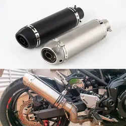 36-51mm universal motorcycle exhaust muffler for Tenere 700 Z900 DUKE 390 GSX1300R V-STROM 800DE SV650 MT09 YFZ-R6 CB600 Muffler