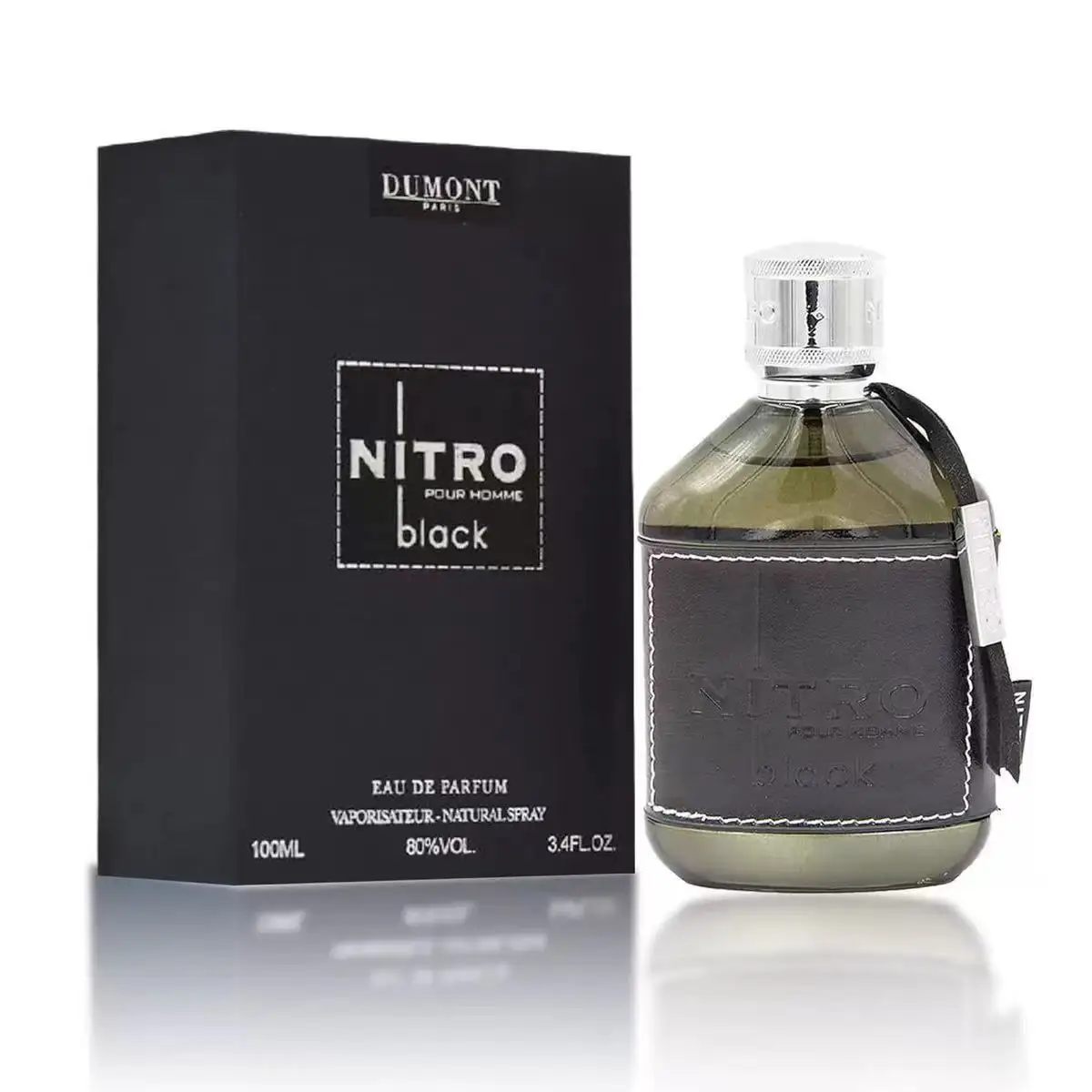 

Best-selling Dumont NITRO Black 100ml Black and Silver Long-lasting Dubai Arabian Middle Eastern Perfume