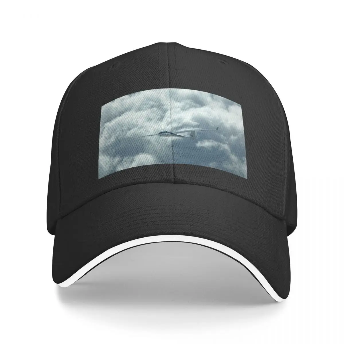 Glider flying above the clouds. Baseball Cap Visor beach hat Sun Hat For Children Caps For Women Men's