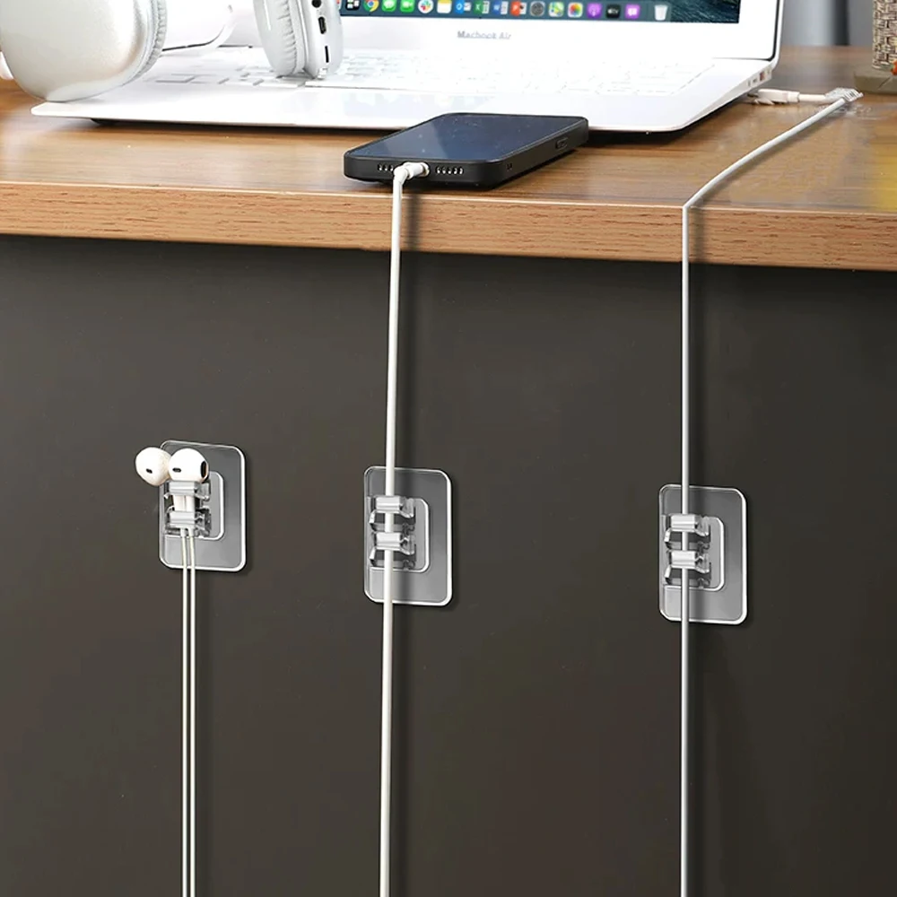  Self-adhesive Wall Hook Shelf Sticker Outdoor String Lights Strong Hook Wire Cable Organizer Clamp Hanging String Light Holder view 4