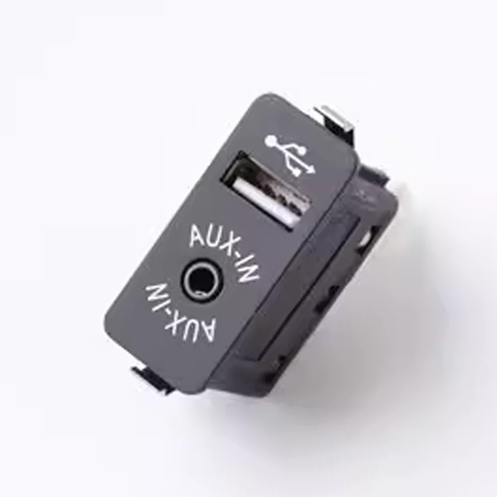 For BMW 1 3 5 7 Series x3 x4 x5 x6 E60 E61 E81 E87 E90 E91 USB AUX In Socket Port Plug Black USB AUX In Socket Port Plug