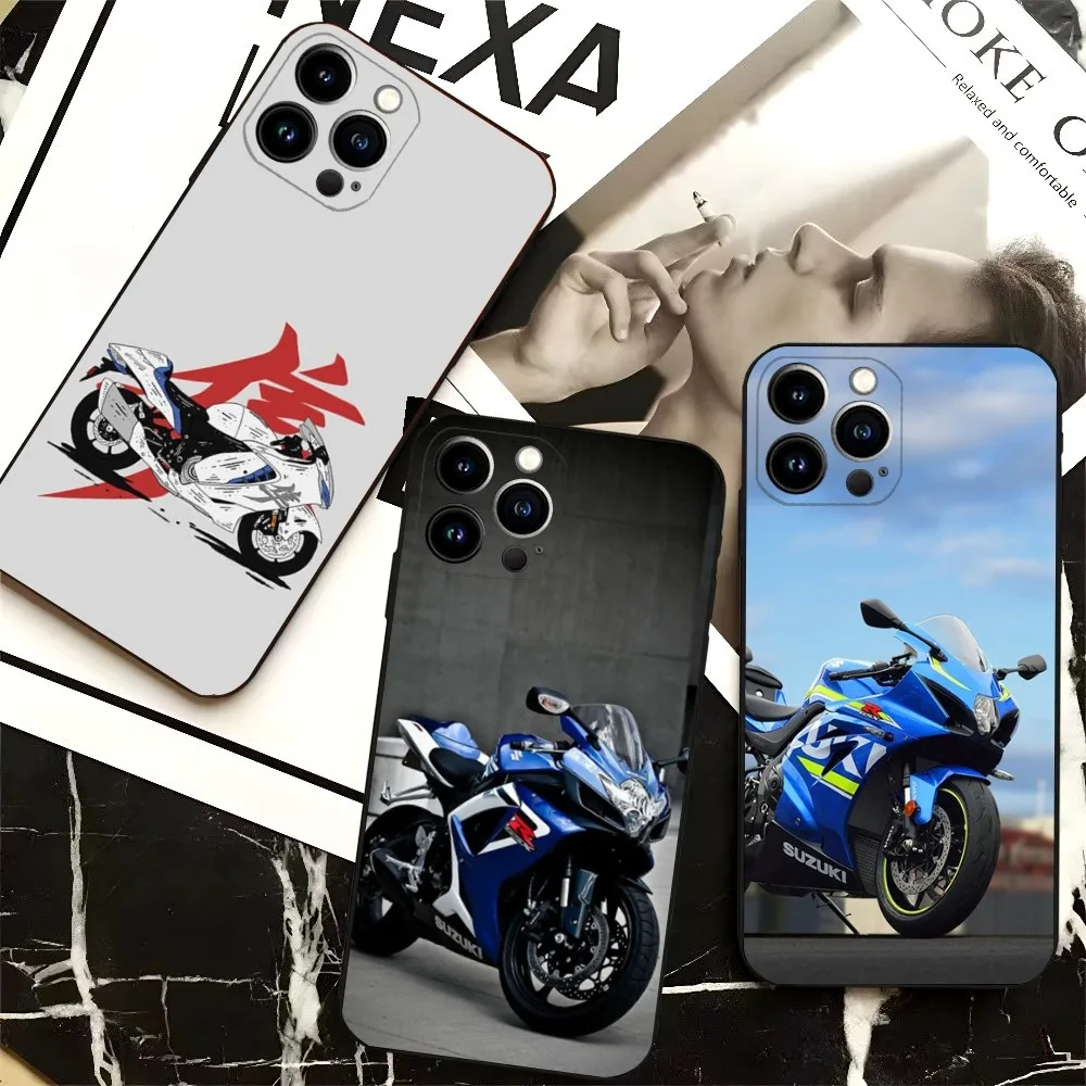 Cool S-SUZUKIes MOTOR Phone Case For iPhone 16,15,14,13,12,Pro,Max,11,7,8,Plus,XR,XS Max Shockproof Silicone Soft Shell