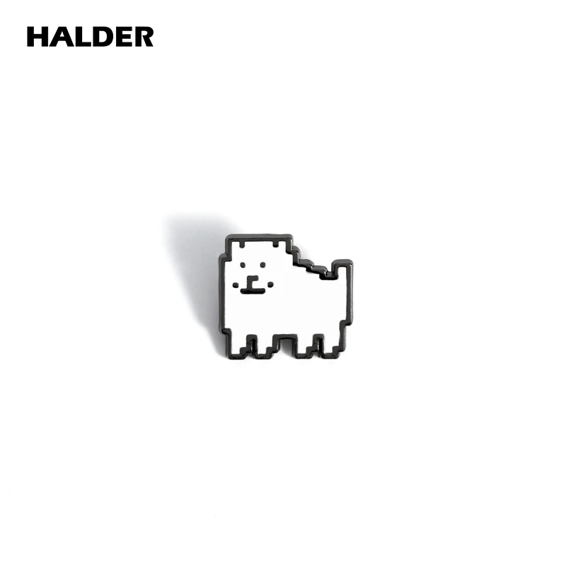 HALDER Game Undertale Pin Annoying Dog Brooch Cartoon Dog Badge Clothes Jeans Lapel Pin For Backpack Jewelry Gift For Women Men