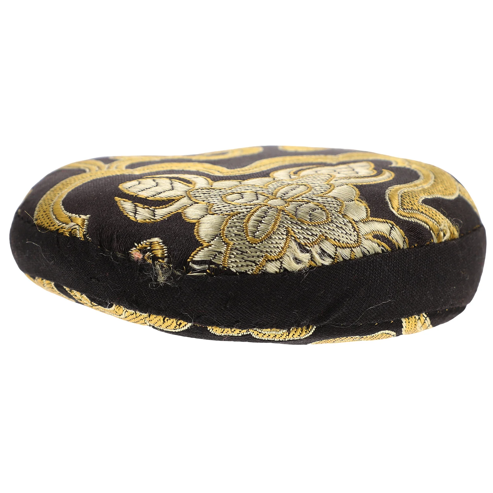 

Wooden Fish Mat Singing Bowl Cushion Small Soft Cotton Practical Lightweight Compact Size Traditional Pattern Durable Safe