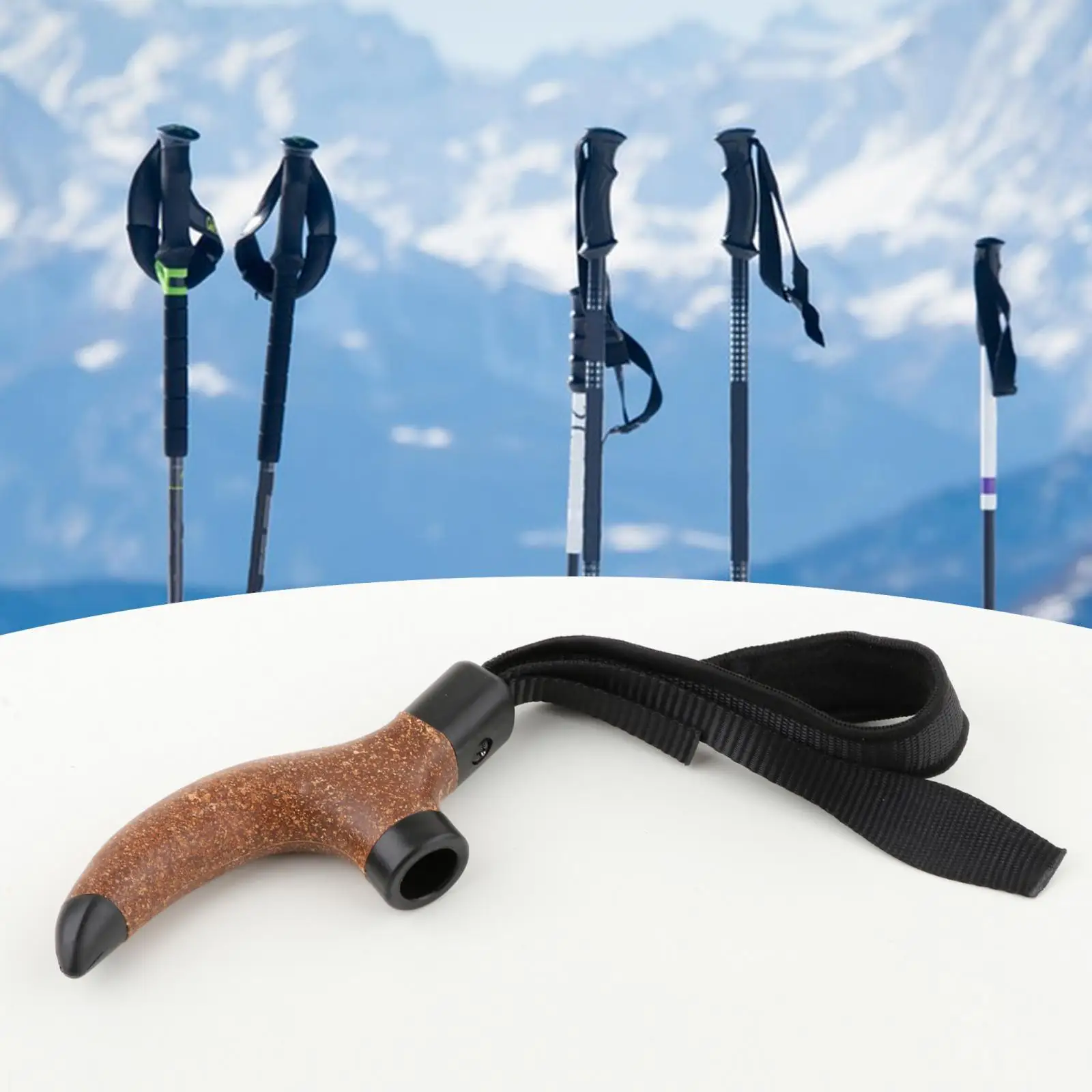 

Trekking Pole Handle Adapter Replace Anti Slip Antishock Cane Handle Grip for