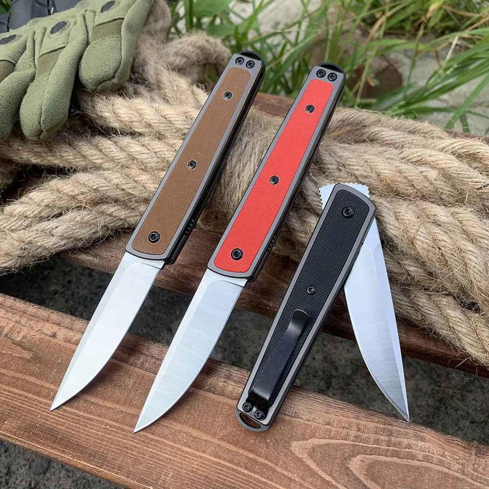 New 7190 Pocket Folding Knife 8Cr13Mov Blade Outdoor Military Tactical Combat Knives EDC Multipurpose Hunting knife Gentleman