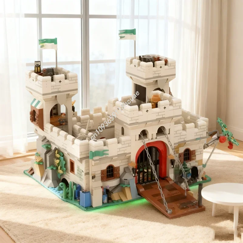 

1746 шт. MOC Knight S Castle Remake Castleed Модель Строительные игрушечные блоки Архитектура Рождественские подарки Сборная идея Кирпич Дети