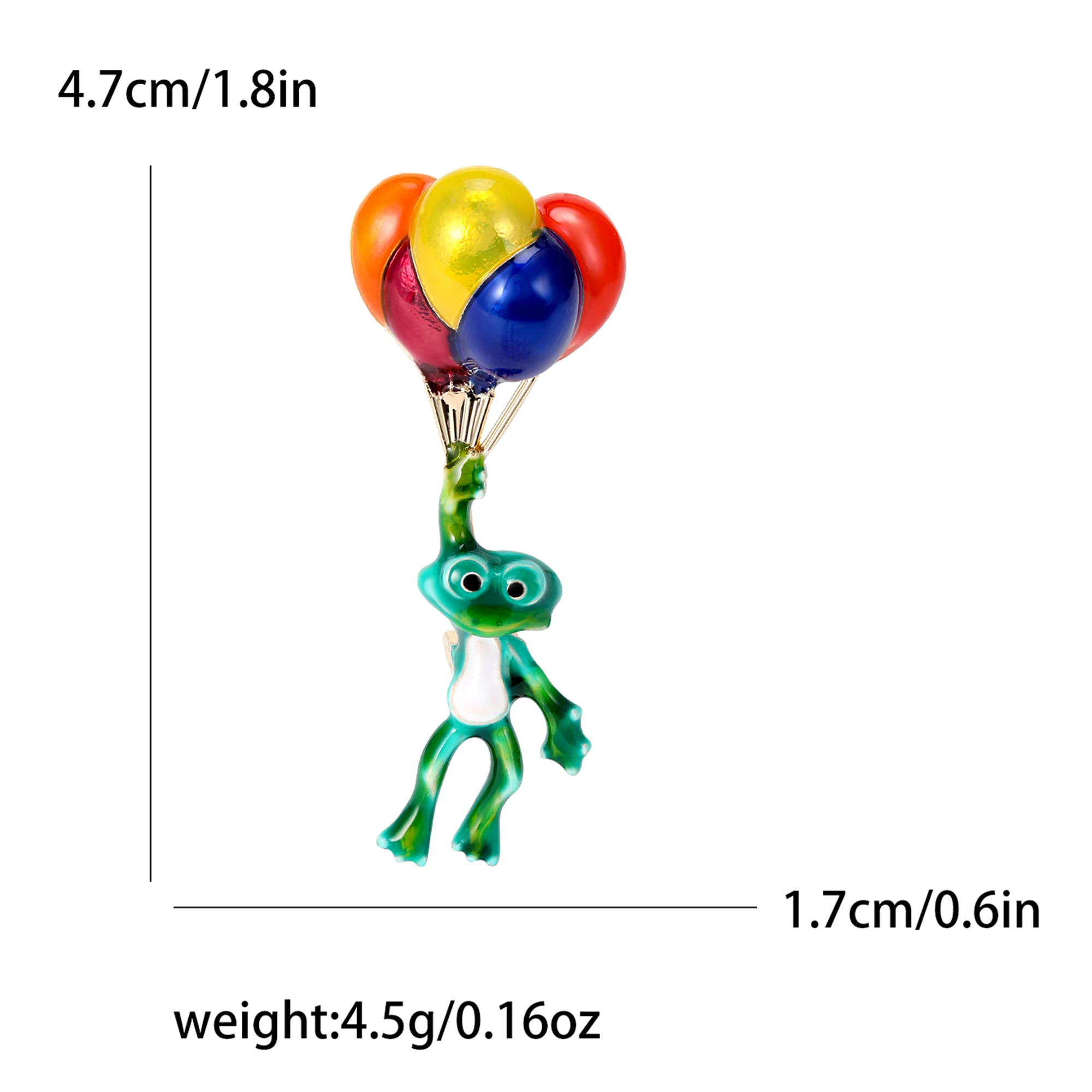 Email Ballon Kikker Broches Voor Vrouwen Unisex Dieren Pinnen Casual Feest Accessoires Geschenken