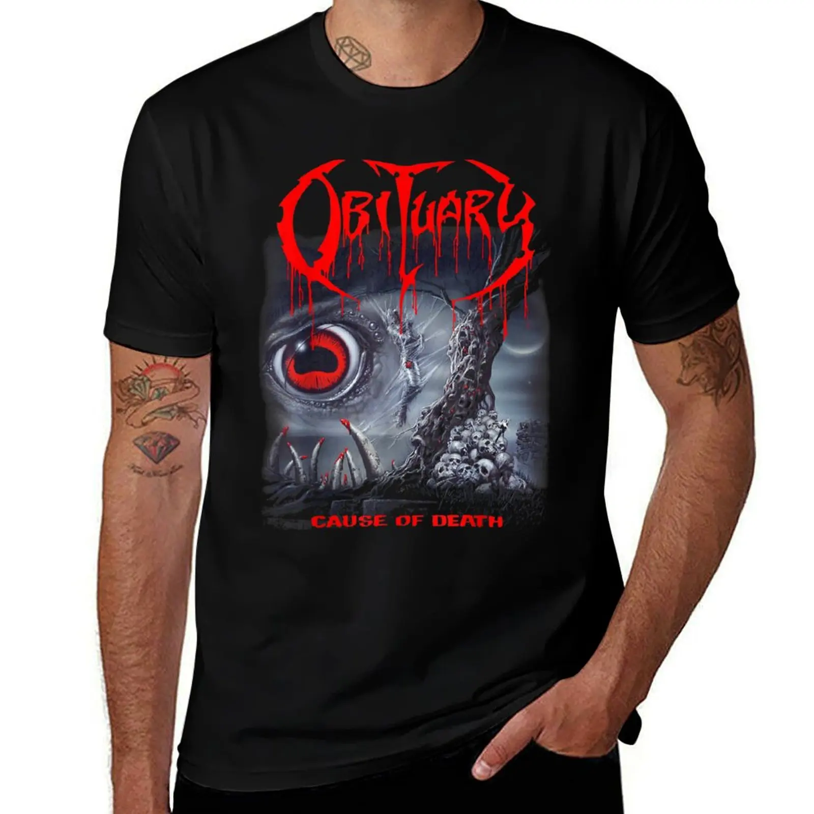 

Obituary - Bring the Noise T-Shirt cotton t shirts high quality t shirts for man cotton T-Shirt