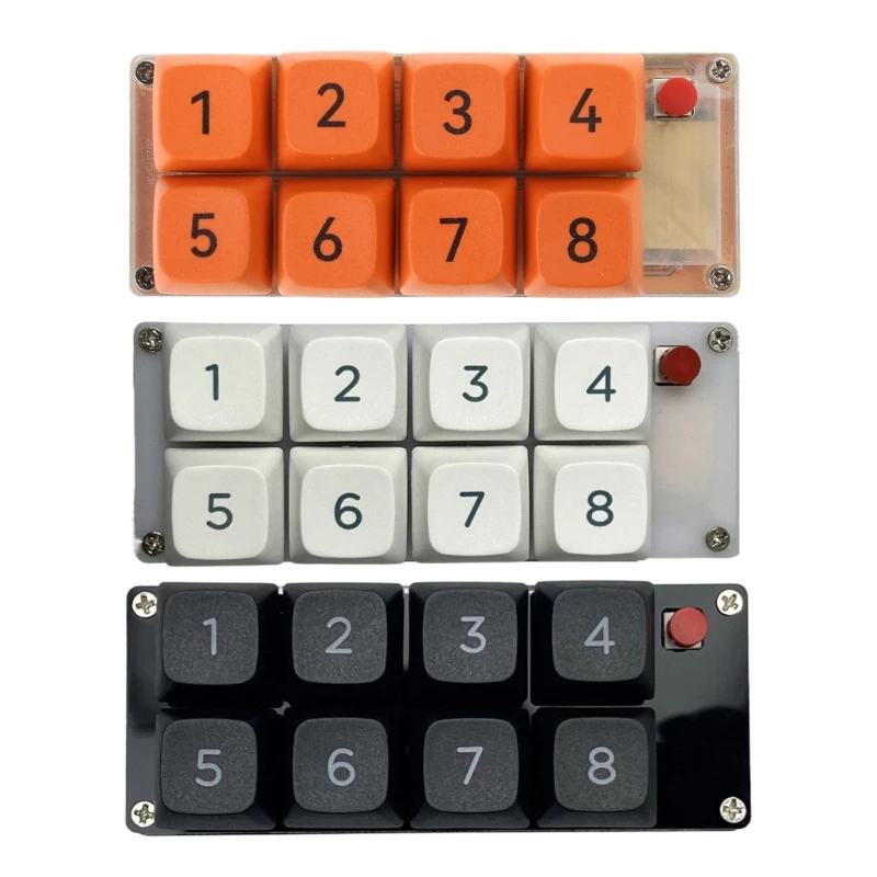 Hand Gaming Keypad Ergonomic Customizable Setting 8Keys Numeric Keypad