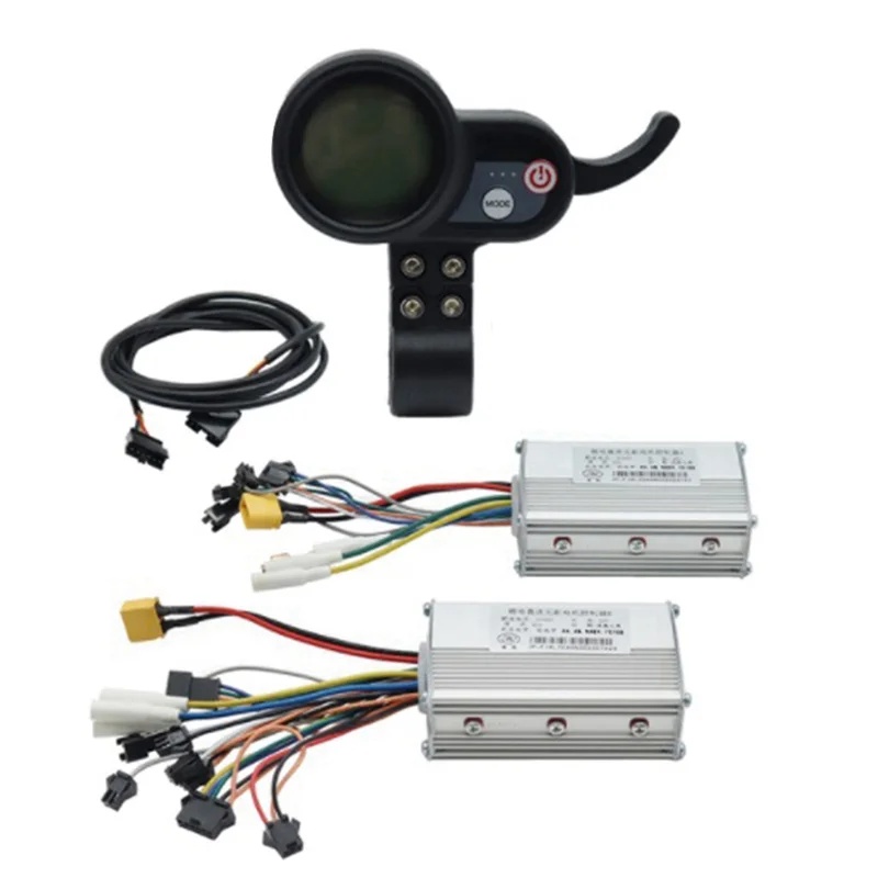 

Electric Scooter Dual Drive Controller JP 48V 52V 60V 25A 50A Brushless Controller AB Front Rear Drive Controller Kit,2