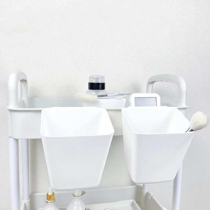 عربة صالون بلاستيكية مع درج منظف تخزين مستحضرات التجميل عربة العمل الطبية المتداول الأثاث Carrito مساعد لصالون التجميل