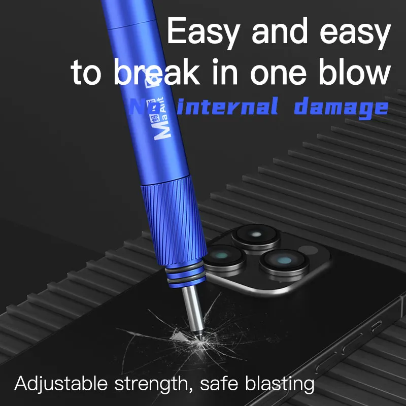 MAANT B1 Mobile Phone Back Cover Camera Glass Break Pen Non-slip Break Crack Demolishing Pen Repair Blasting Tools