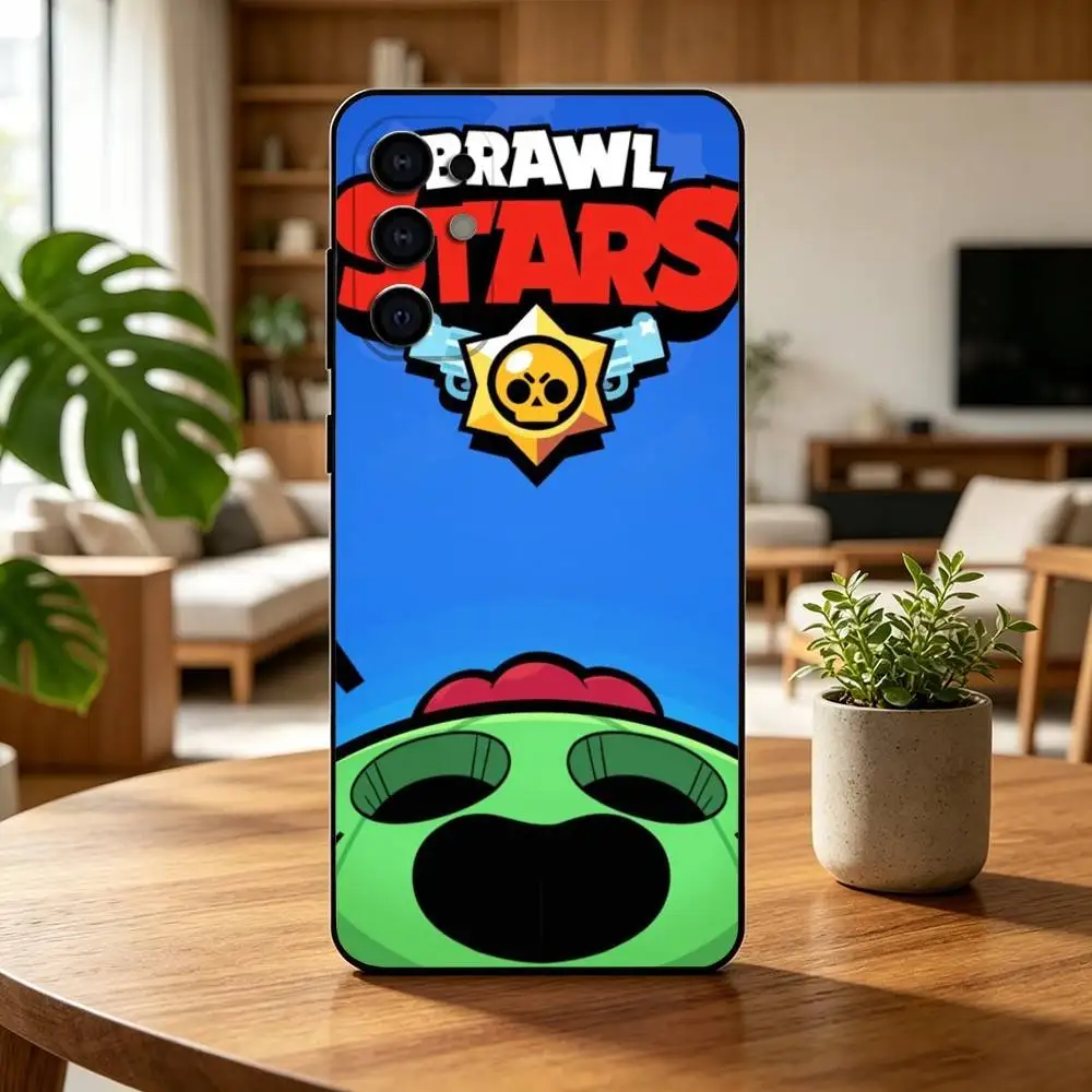 Game L-Leon B-Brawls s-Stars Gift Phone Case Black Silicone Soft For Samsung S25,S24,S21,S22,S23,S30,Ultra,S20,Plus,Fe,Lite - view 3