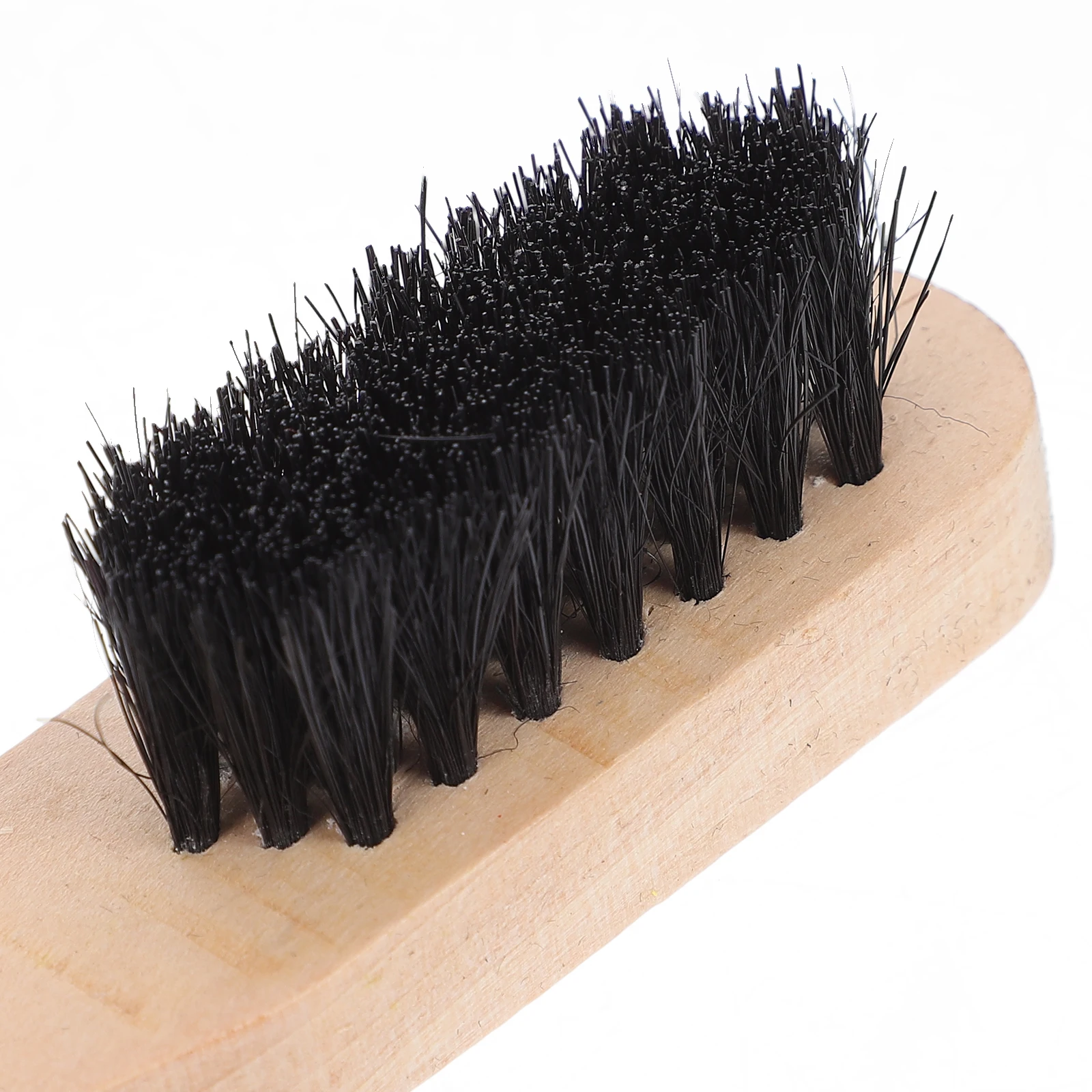 

1 Set/8pcs Shoes Brush Portable Shoe Polish Tool Shoes Bristle Shoe Cream for Man Woman (Light Brown)